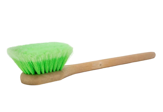 Long Green Plastic Wheel Brush