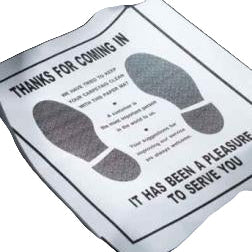 Paper Floor Mats, 500 Pack