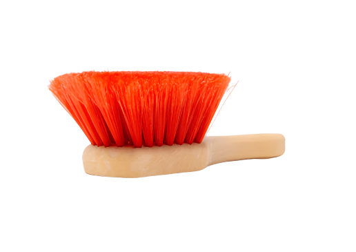 8" Red Chemical Resistant Wheel Brush